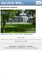 Mobile Screenshot of buergerhaus-hausen.de